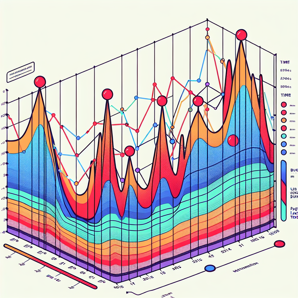 Website performance metrics graph with anomaly detection