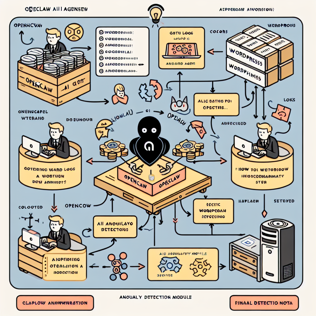 OpenClaw AI log collection and anomaly detection diagram