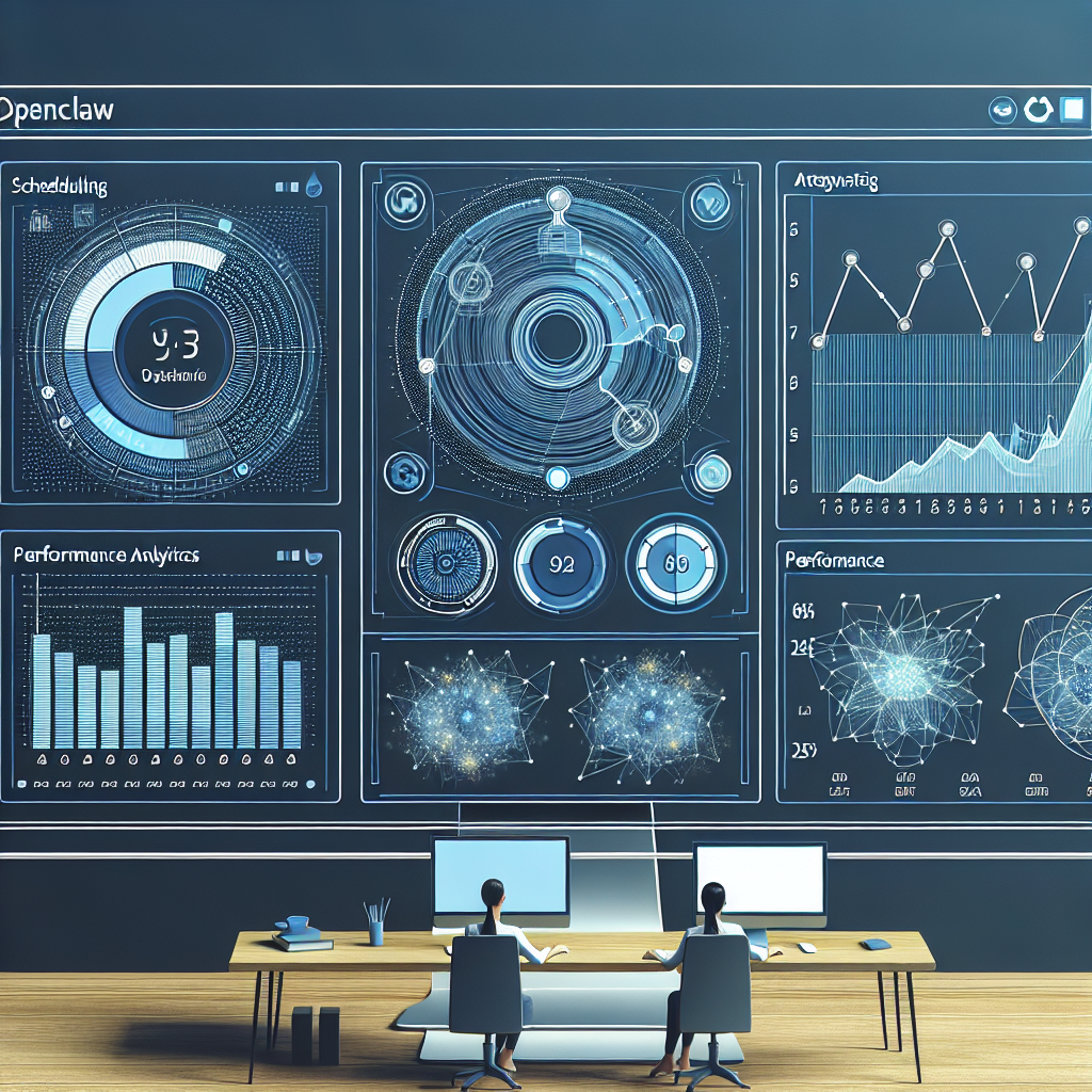 OpenClaw AI Scheduling Interface with Analytics