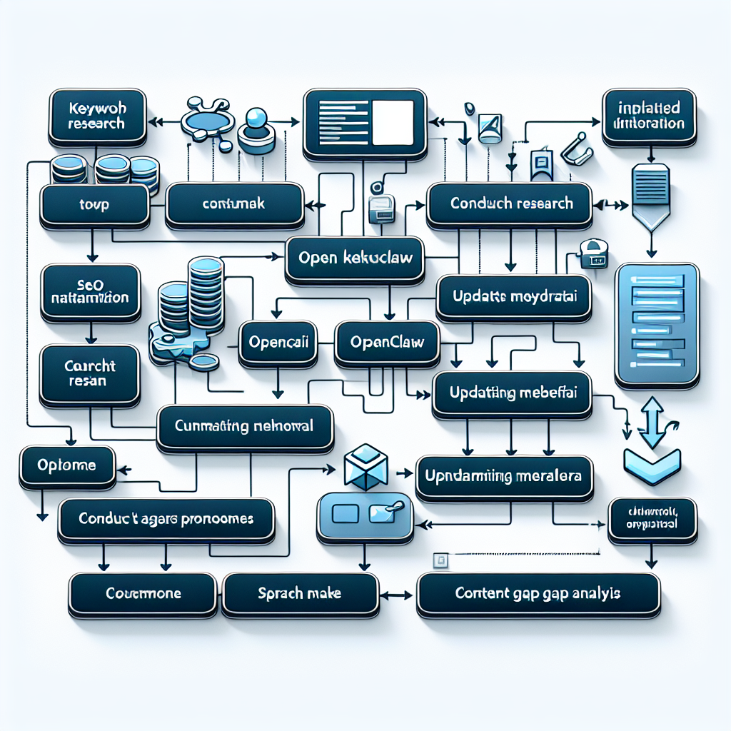 OpenClaw AI Agent SEO Workflow Diagram