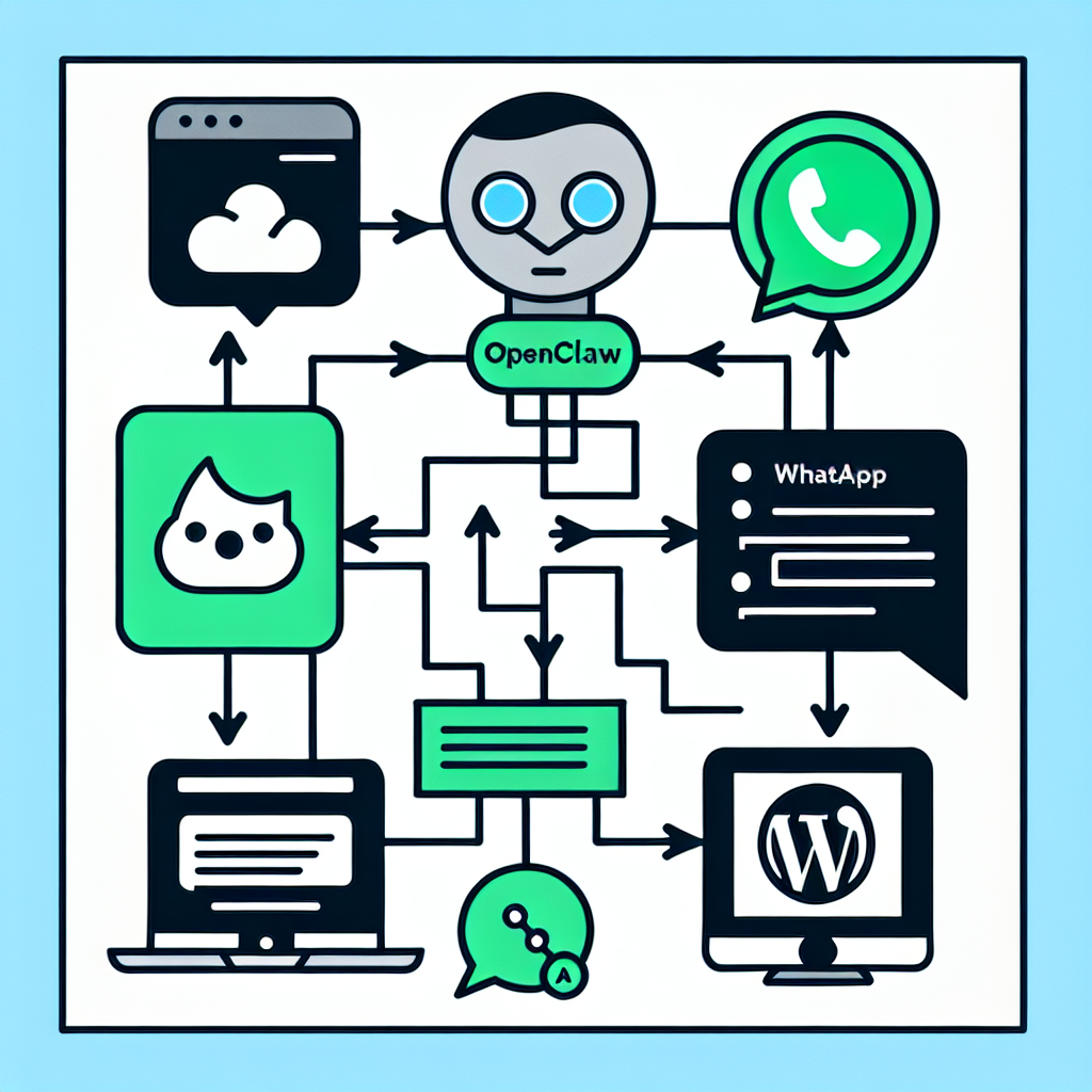 OpenClaw AI WhatsApp integration diagram