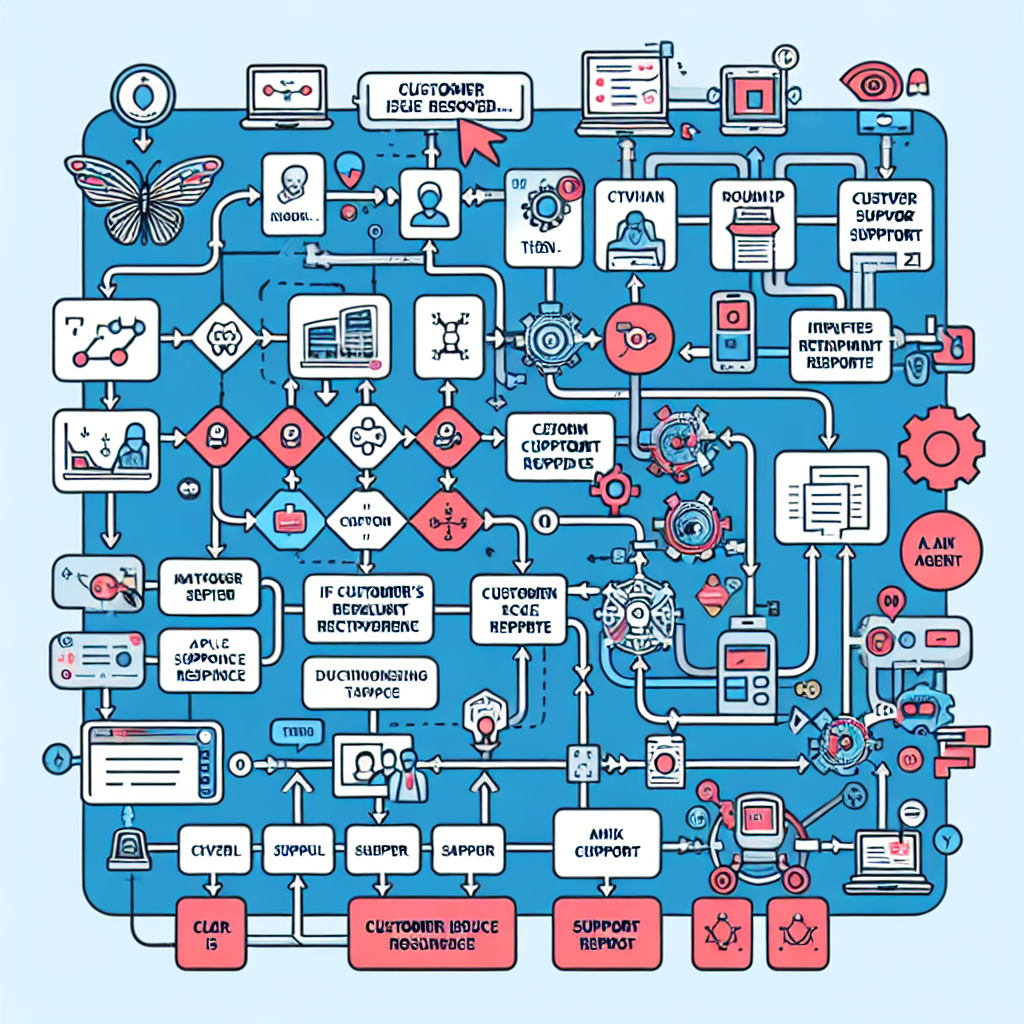 Customer support workflow orchestration chart