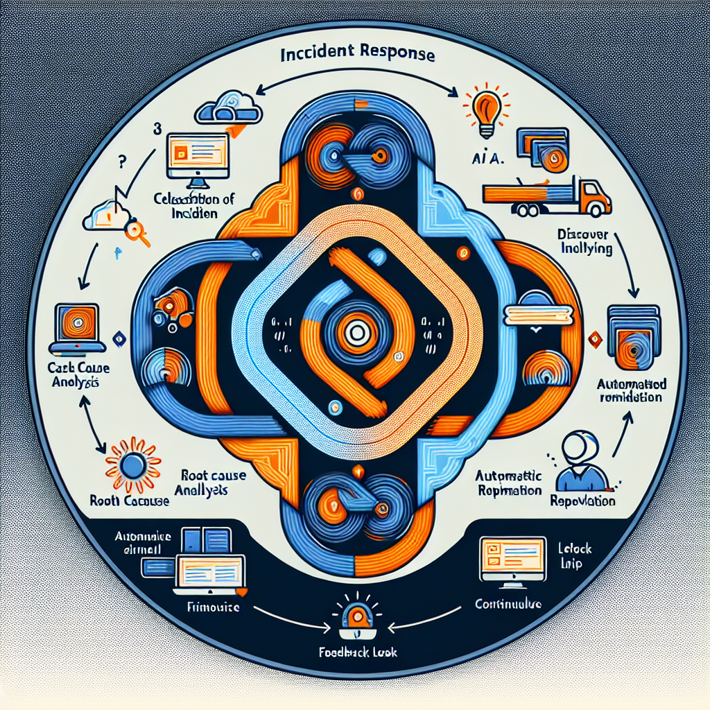 AI-driven incident response lifecycle diagram