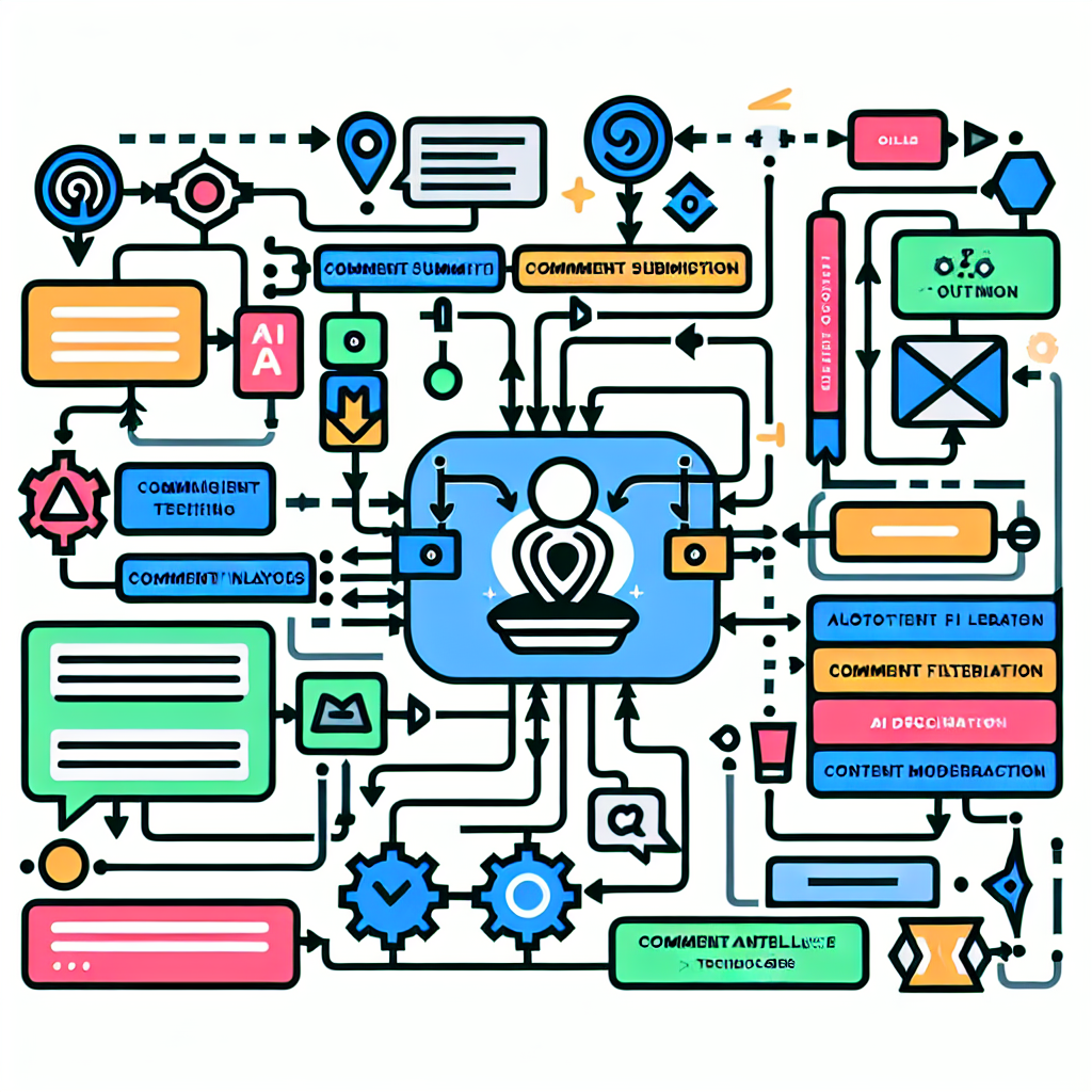 WordPress AI moderation workflow diagram