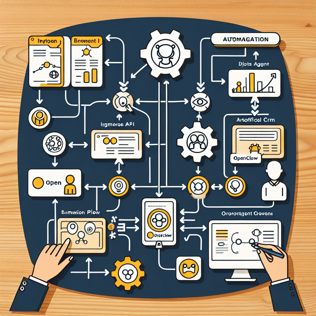 OpenClaw AI and WordPress CRM Integration Diagram