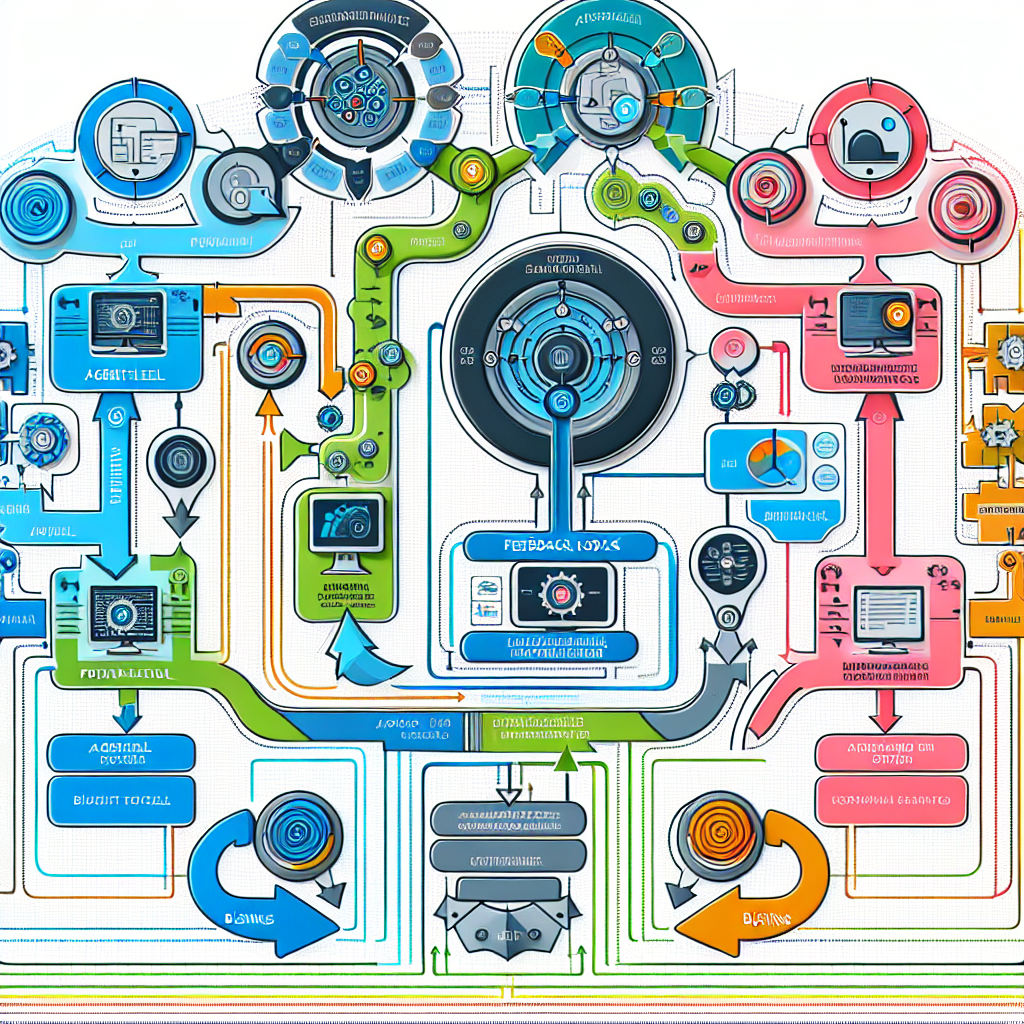 Multi-tier AI feedback loop diagram