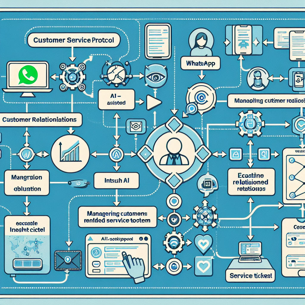 AI-powered customer support workflow integrating WhatsApp and CRM