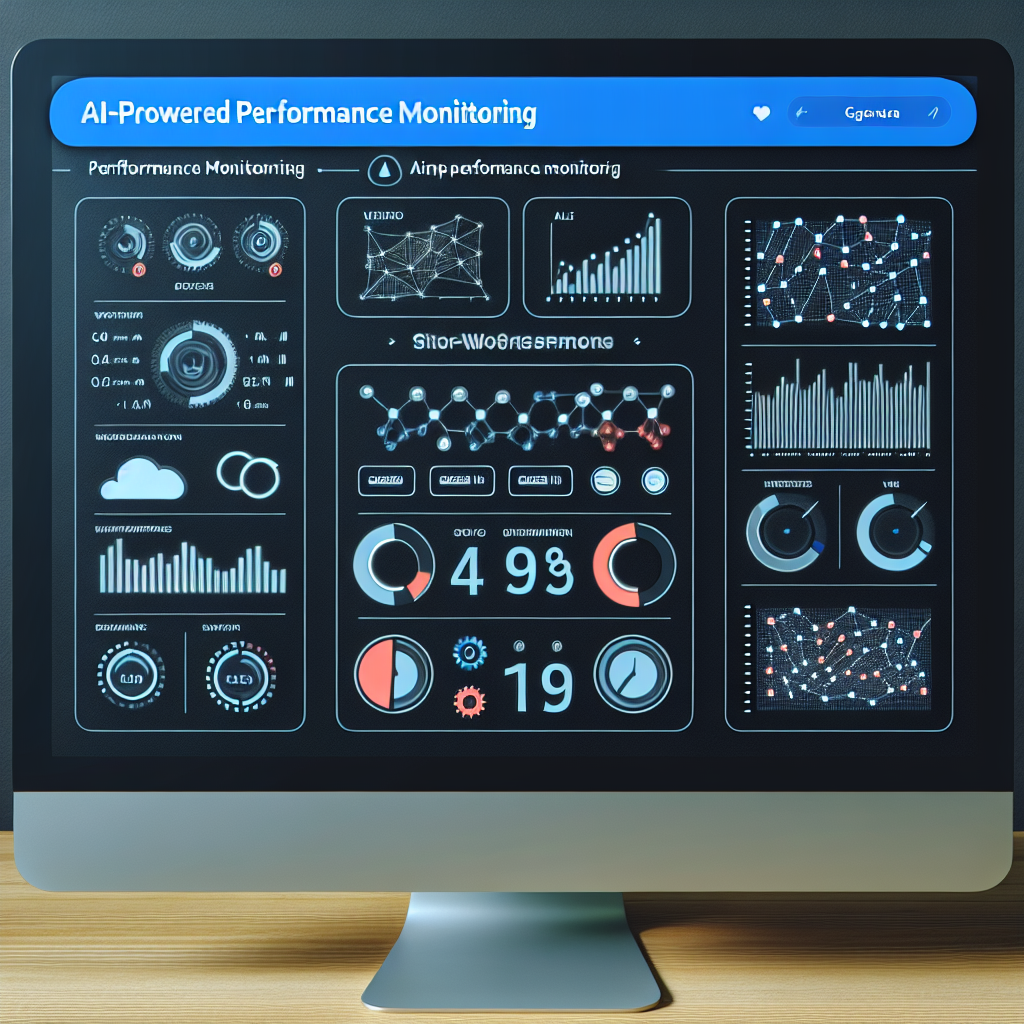 AI-driven multisite performance monitoring dashboard