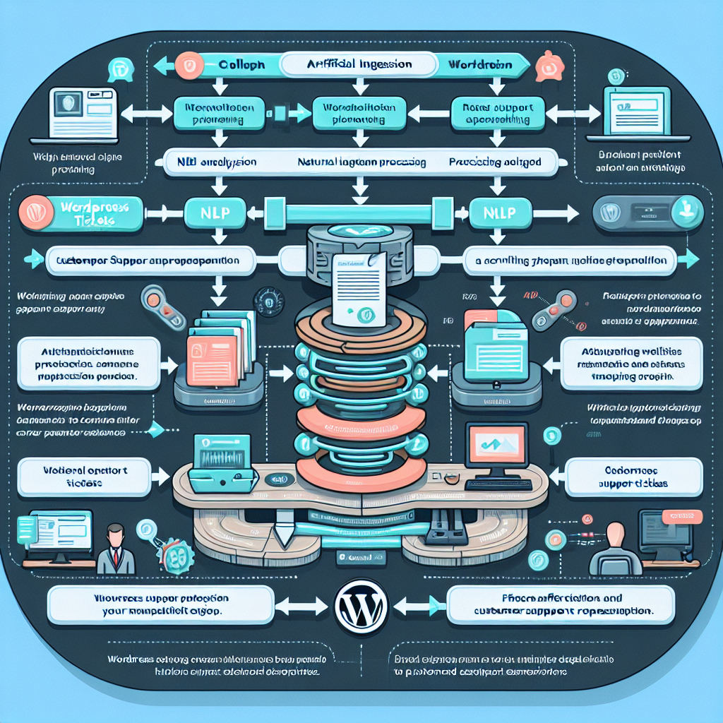 AI Workflow Diagram for WordPress Support Ticket Management