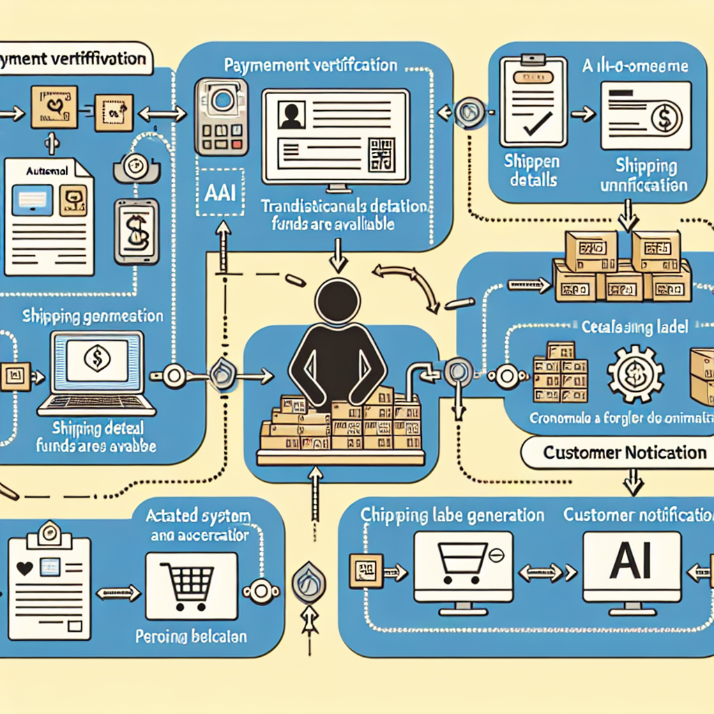 Automated WordPress e-commerce order processing workflow