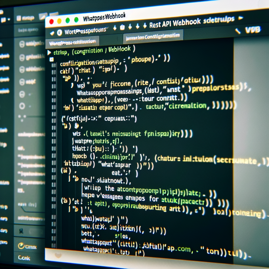 WordPress REST API webhook setup code