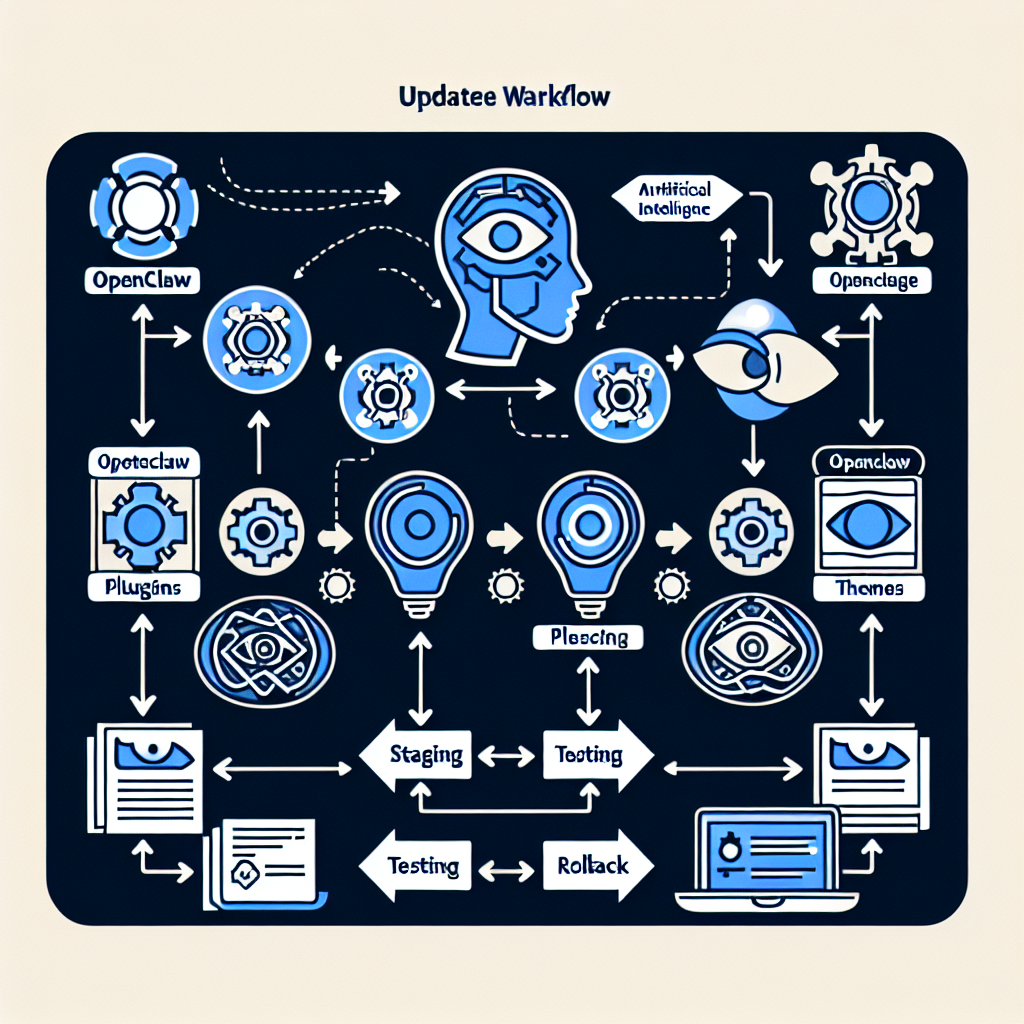 OpenClaw AI WordPress update workflow diagram