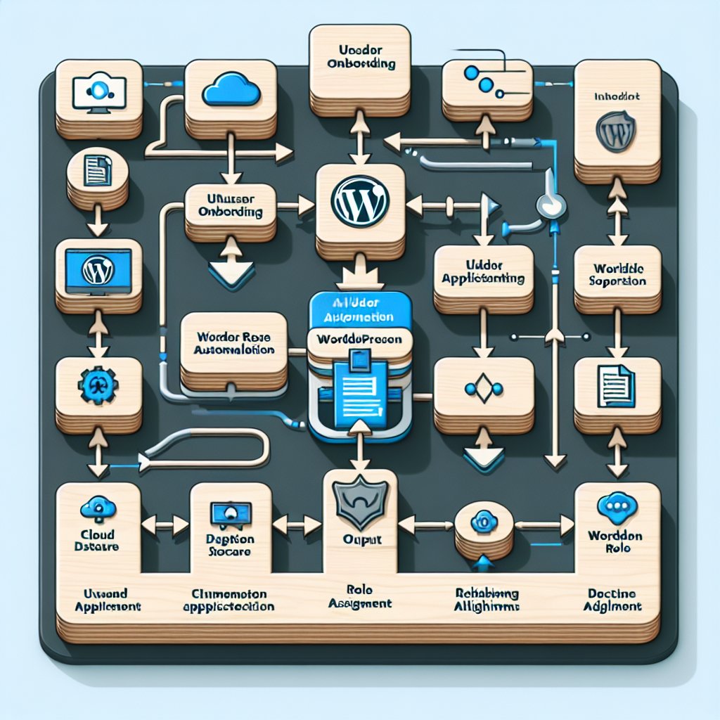AI workflow diagram for WordPress user role automation