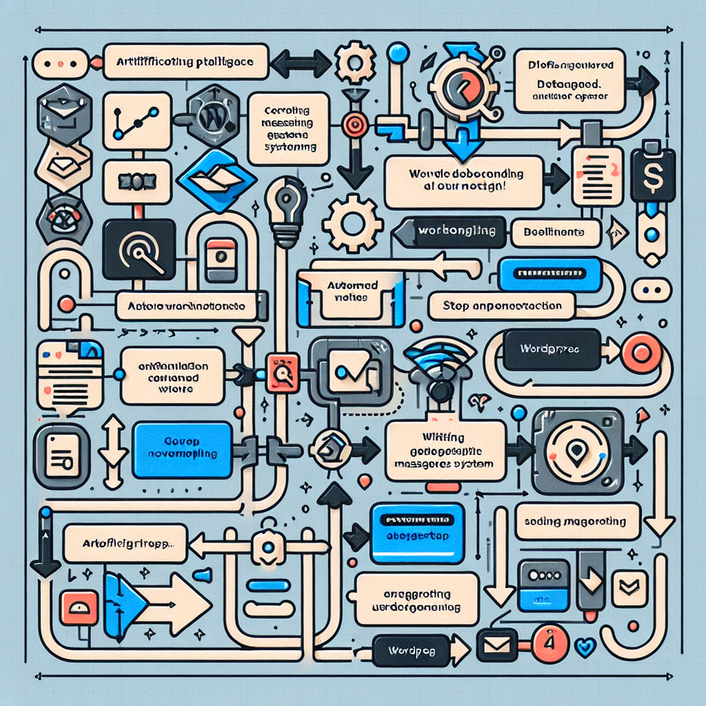 AI-driven WordPress user onboarding workflow diagram
