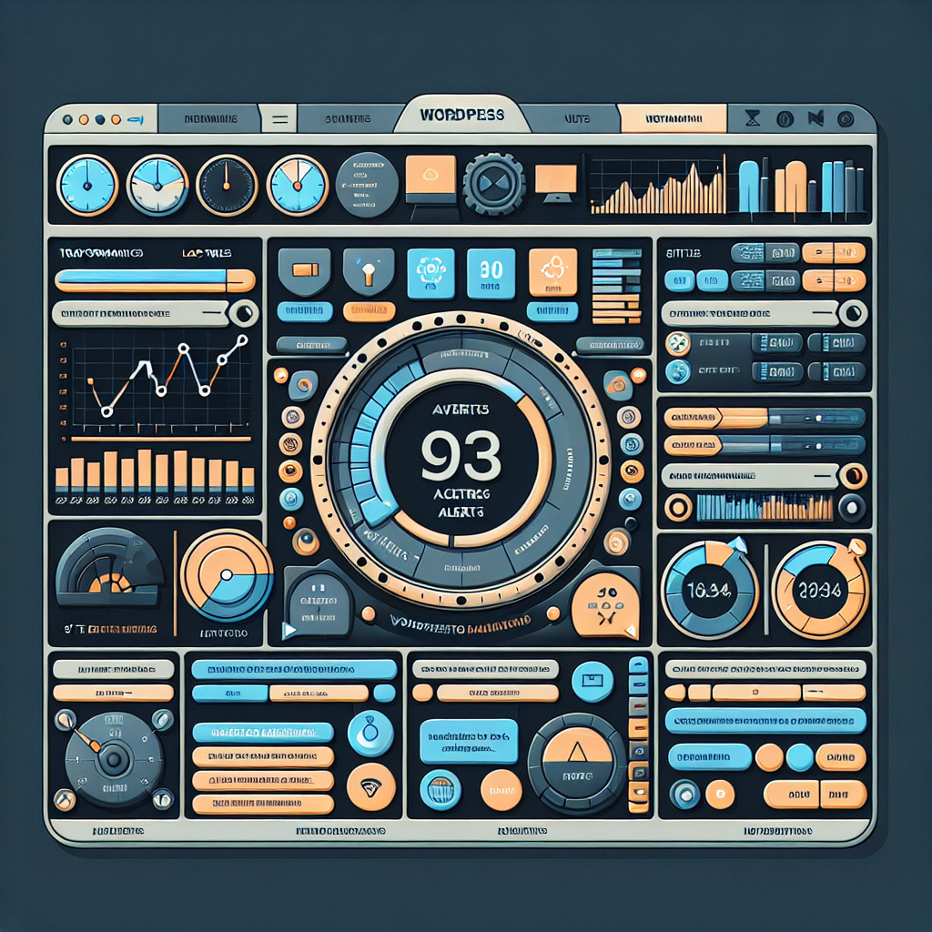 WordPress site health monitoring dashboard