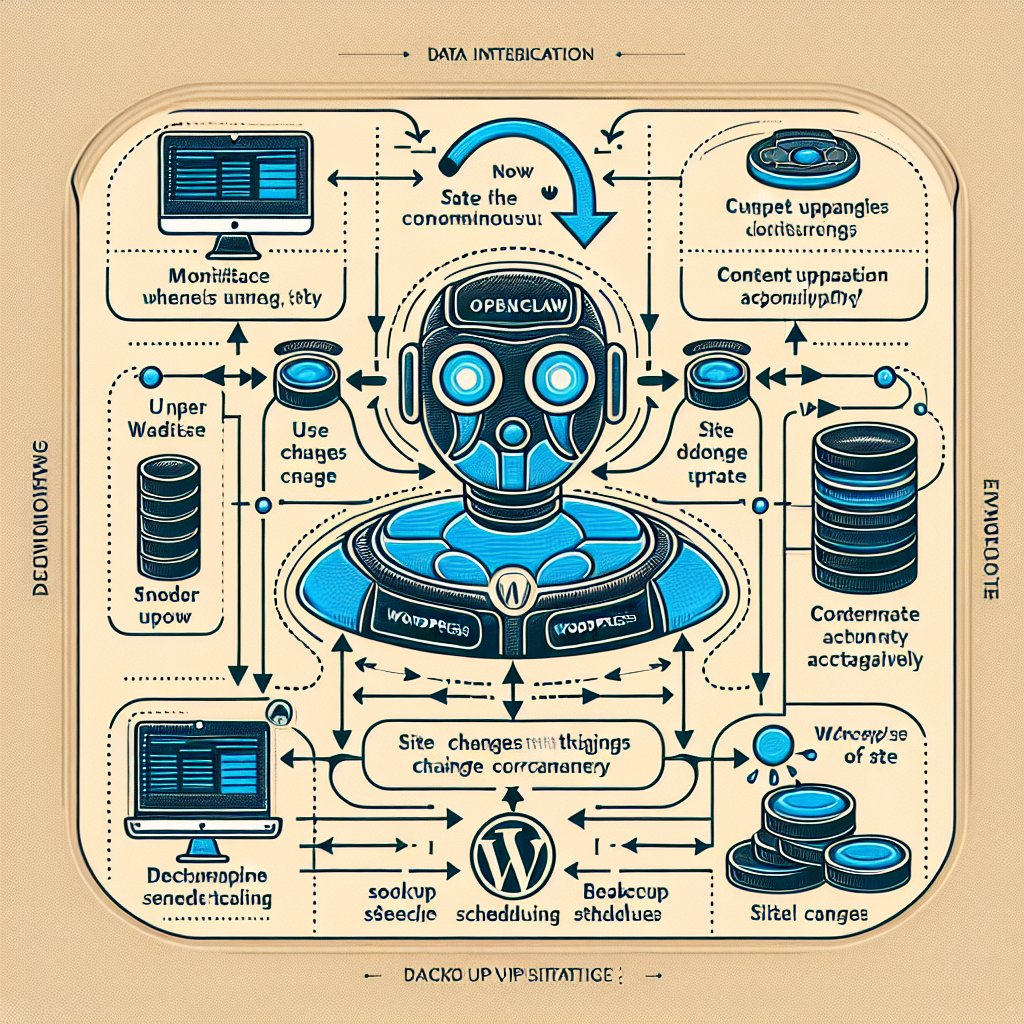 OpenClaw AI dynamic WordPress backup scheduling diagram