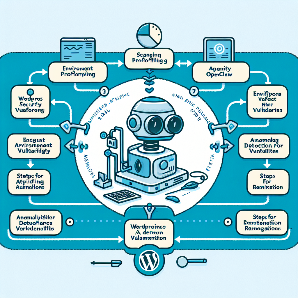 OpenClaw AI WordPress Security Workflow Diagram