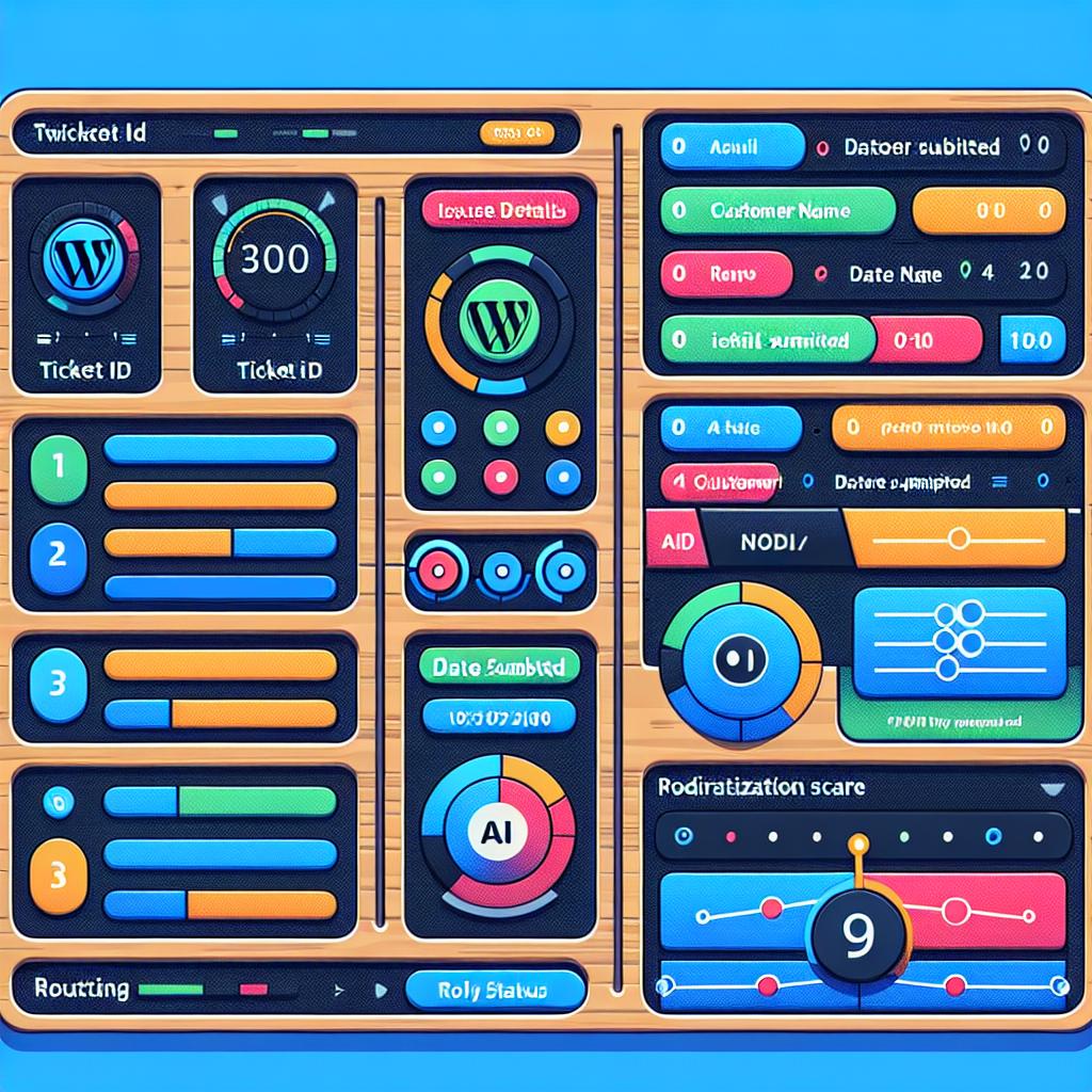 WordPress Support Ticket Dashboard with AI Prioritization