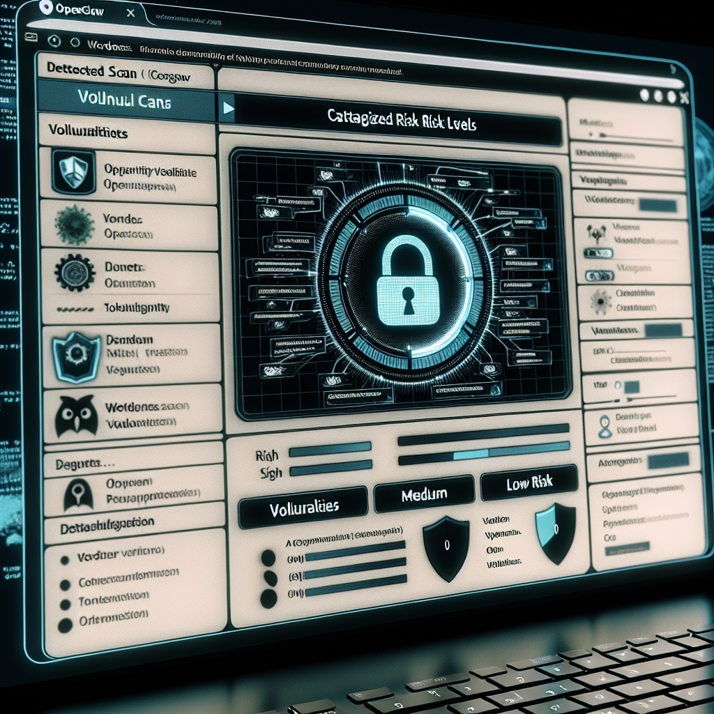 OpenClaw vulnerability scan results interface