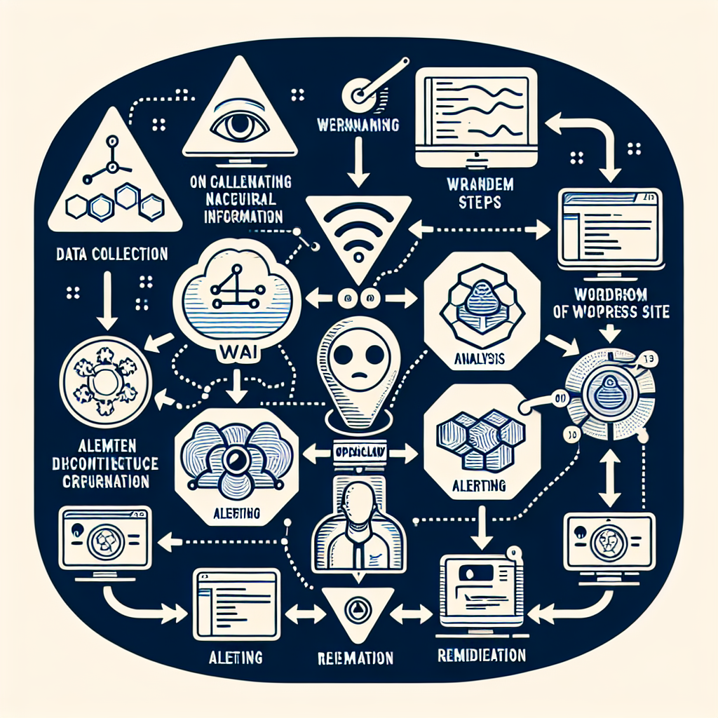 OpenClaw AI site health monitoring workflow diagram