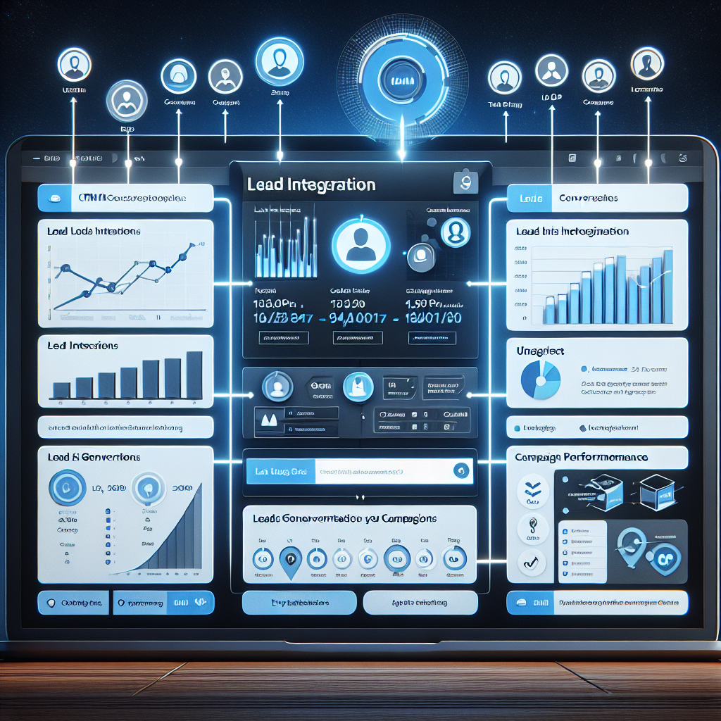 CRM lead synchronization dashboard