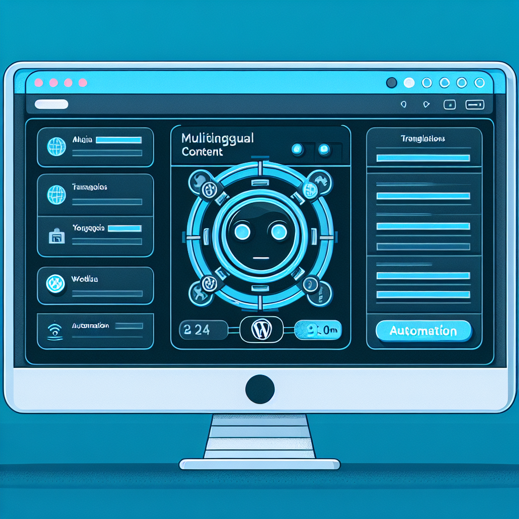 WordPress multilingual plugin interface with AI automation integration