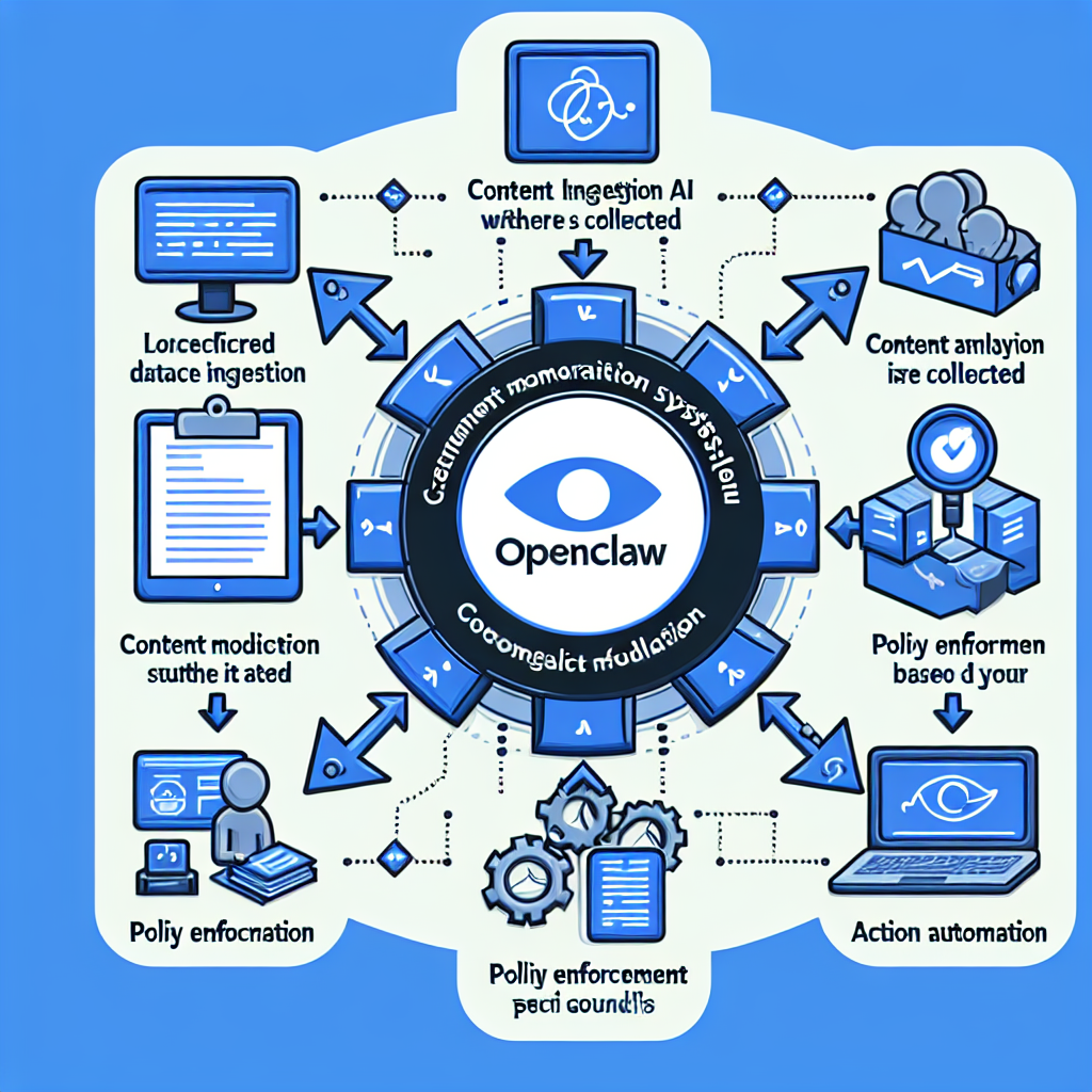 OpenClaw AI content moderation workflow diagram